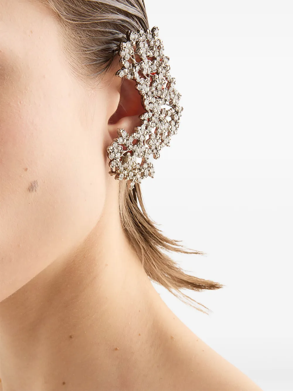 Jil Sander zirconie-embellished earrings | Image 2