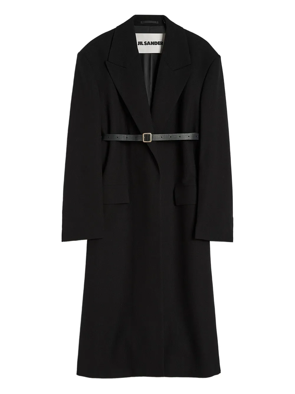 Jil Sander Jas met dubbele rij knopen Zwart