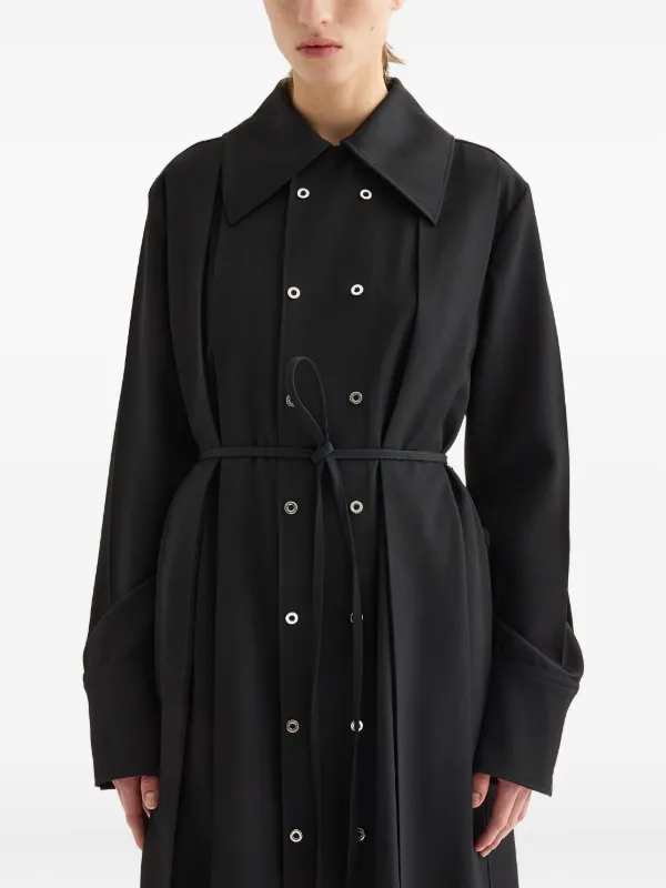 Jil Sander ダブルコート | ブラック | FARFETCH JP