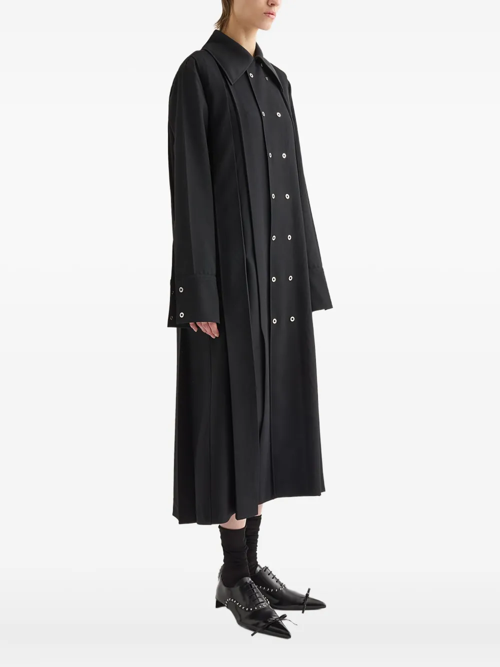 Jil Sander abrigo con doble botonadura | negro | Image 1