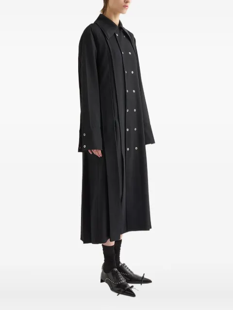 Jil Sander abrigo con doble botonadura