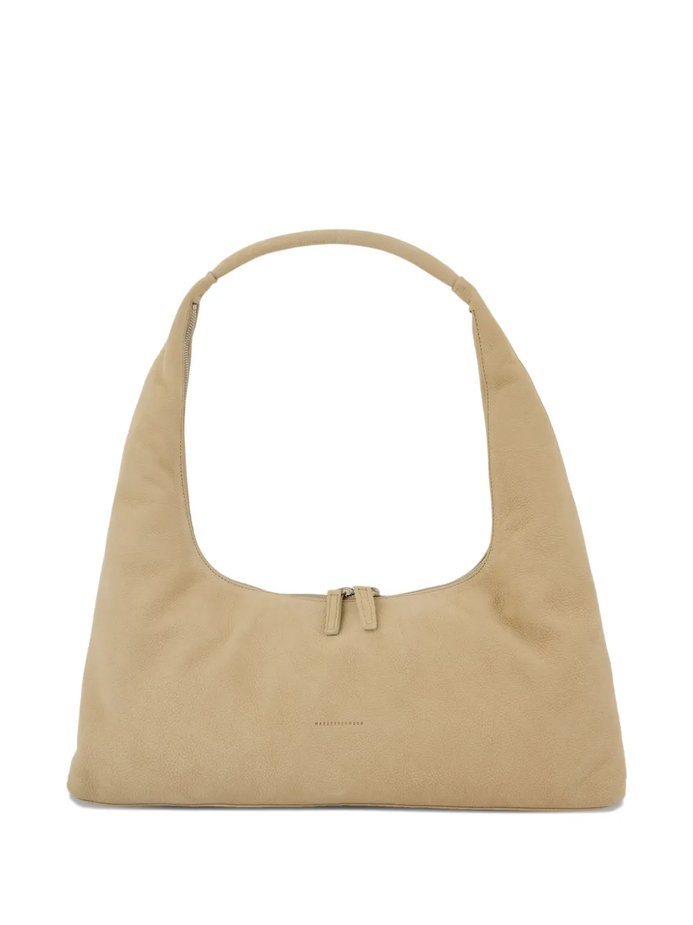 Marge Sherwood Grote leren schoudertas Beige