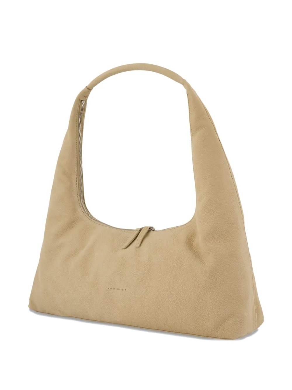 Marge Sherwood Grote leren schoudertas Beige