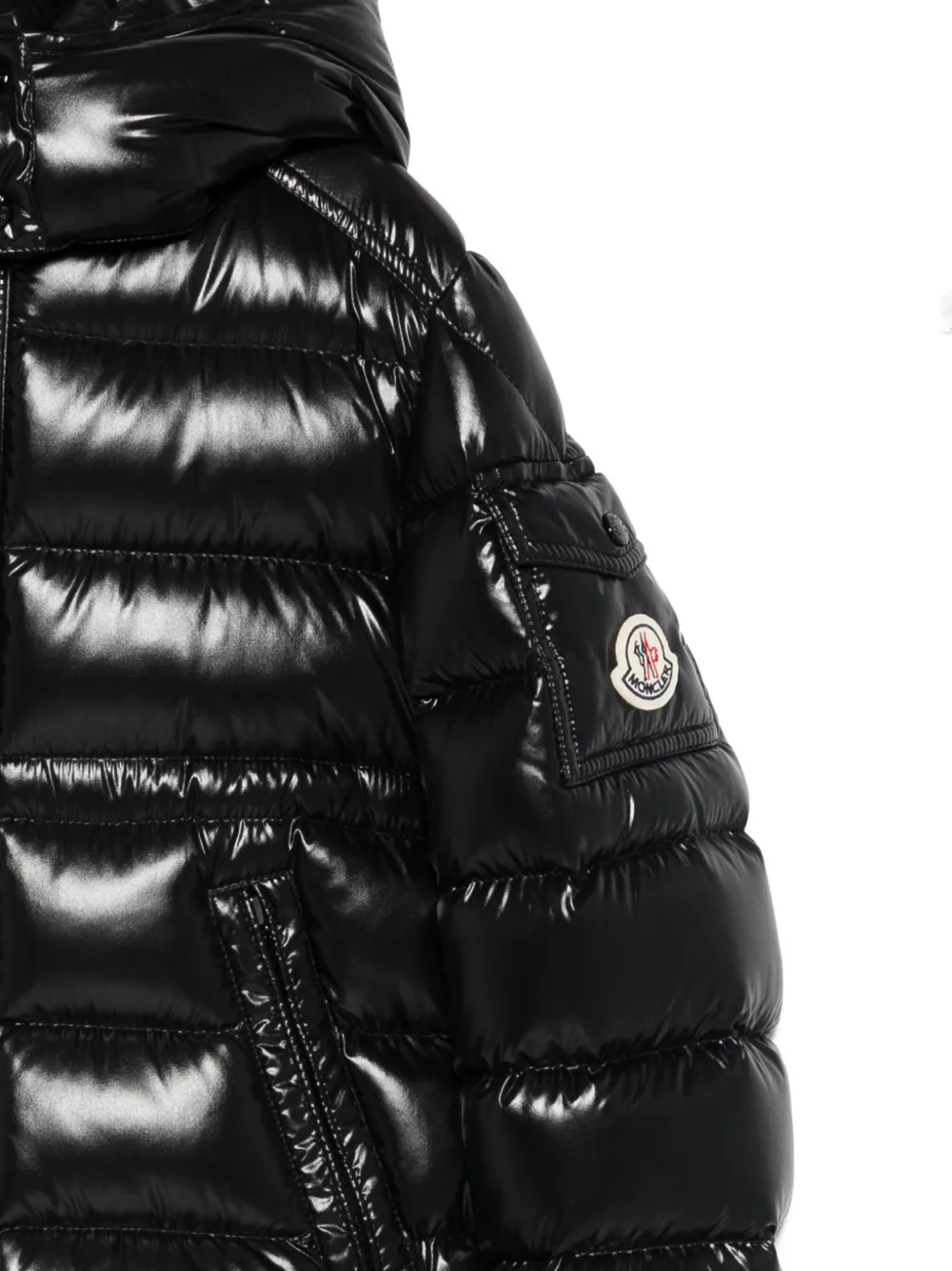 Moncler Enfant Maire hooded puffer jacket Zwart