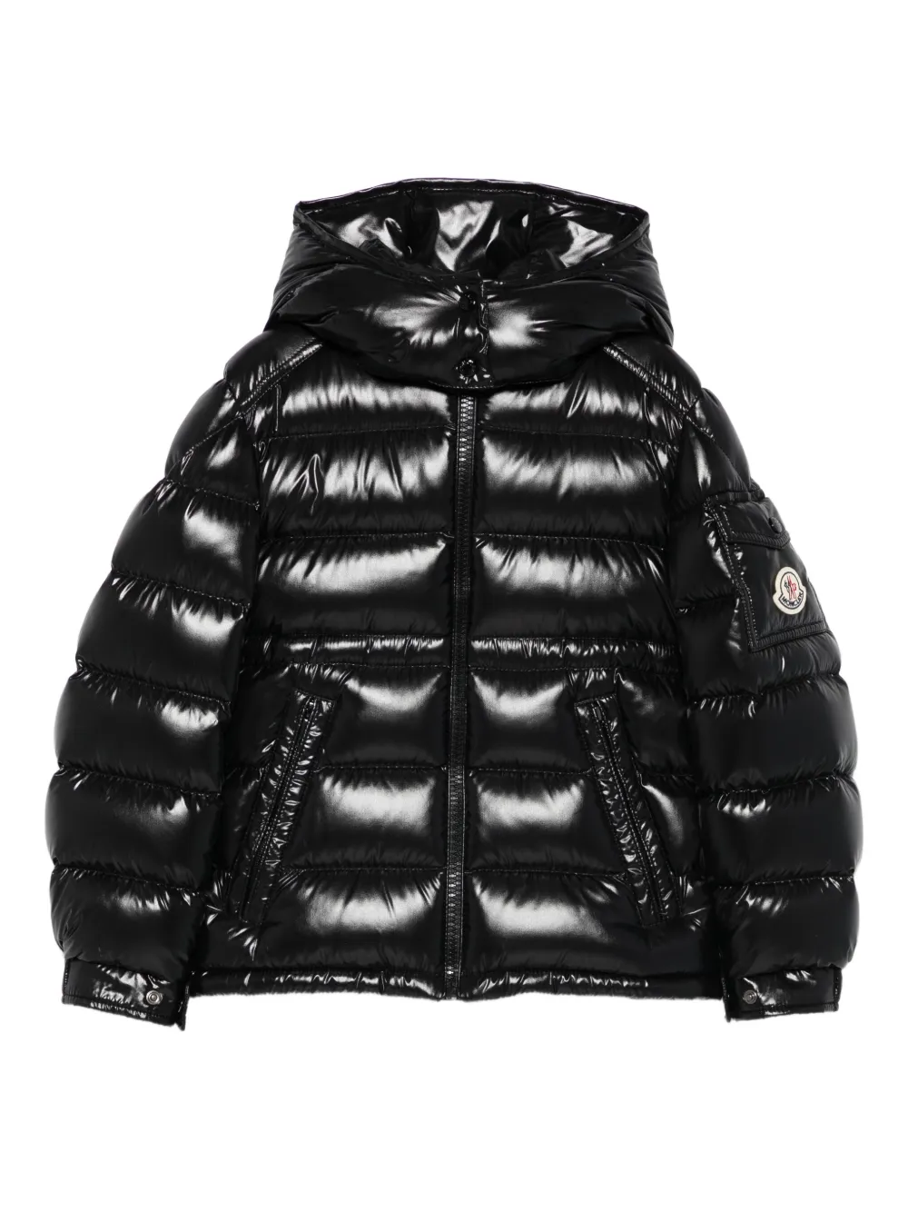 Moncler Enfant Maire hooded puffer jacket Zwart
