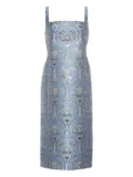 Cara Cara Carlie floral-patterned square-neck dress - Blue