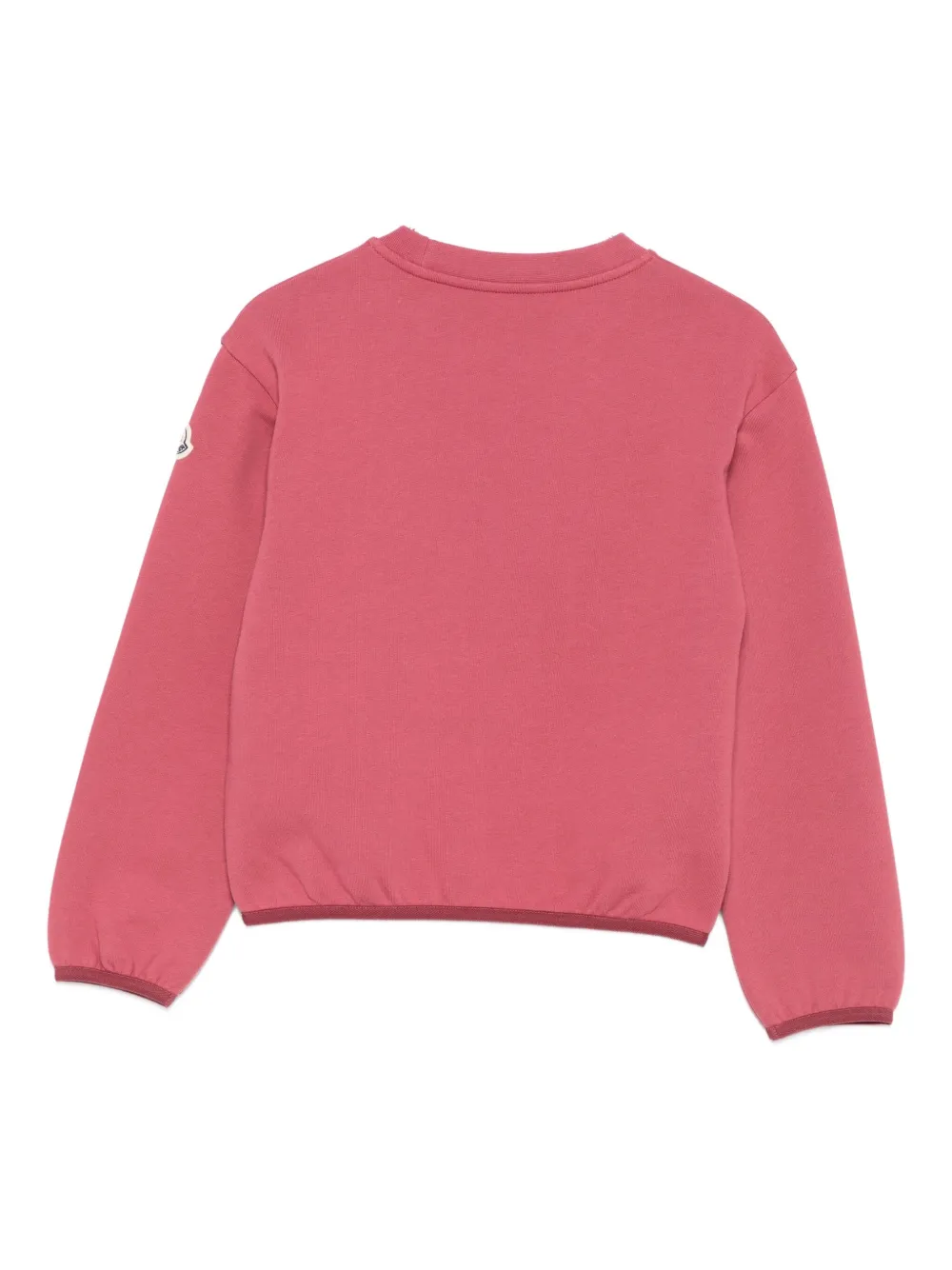 Moncler Enfant Sweater met geborduurd logo Roze
