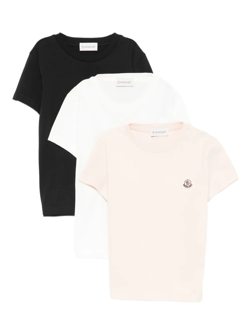 Moncler Enfant logo-patch T-shirt | Black | Image 1