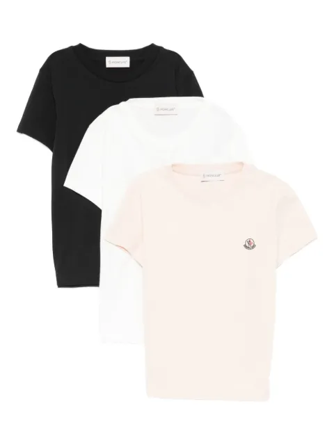 Moncler Enfant logo-patch T-shirt