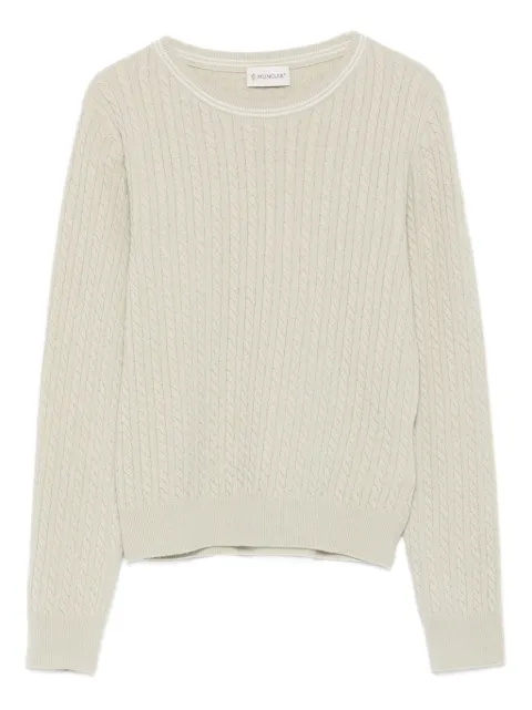 Moncler Enfant cable-knit crew-neck sweater