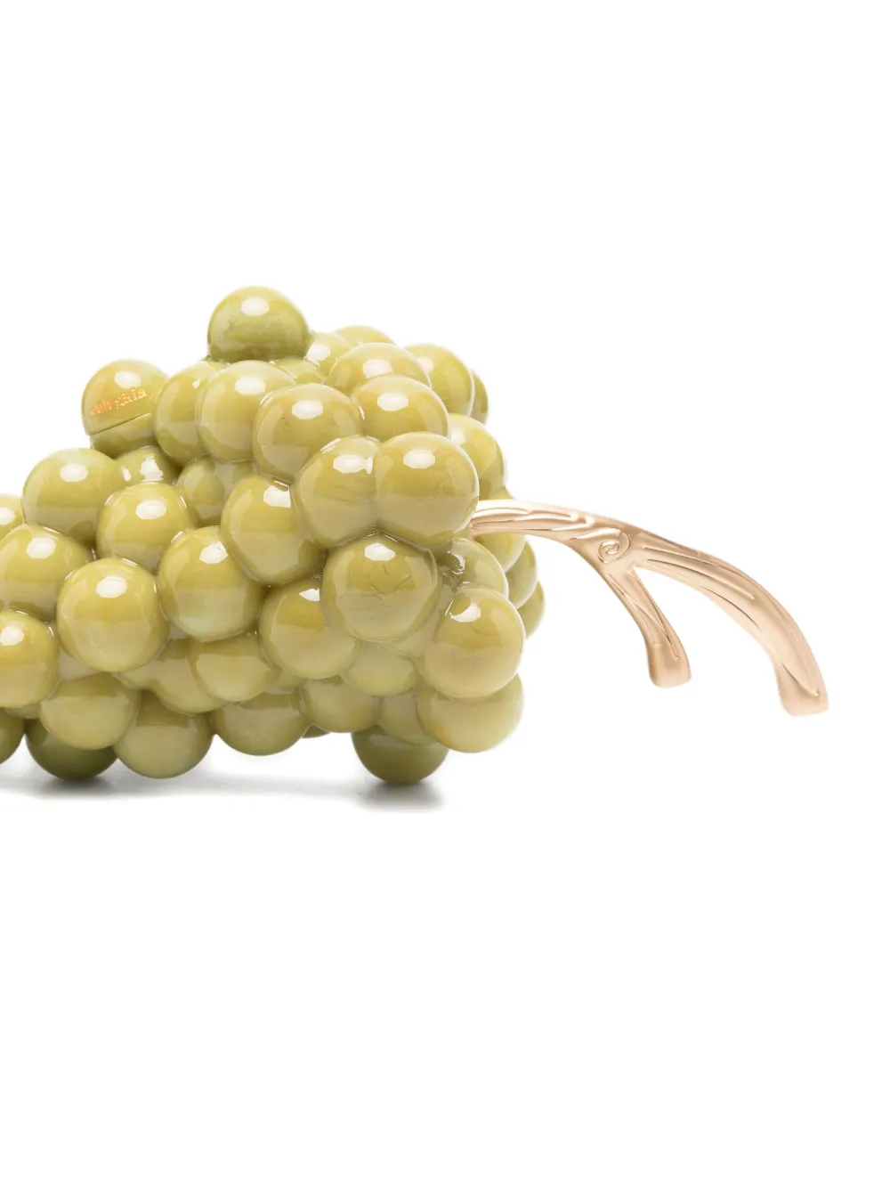 Cult Gaia Grape Acrylic Clutch Bag In Green