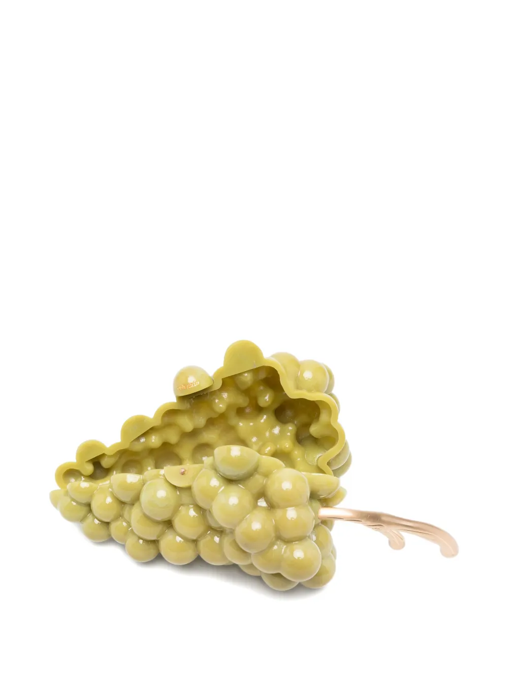 Cult Gaia Grape Acrylic Clutch Bag In Green