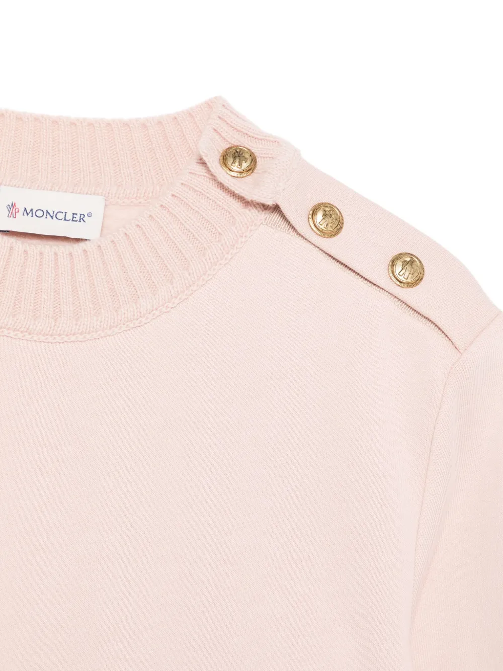 Moncler Enfant logo-patch dress Roze