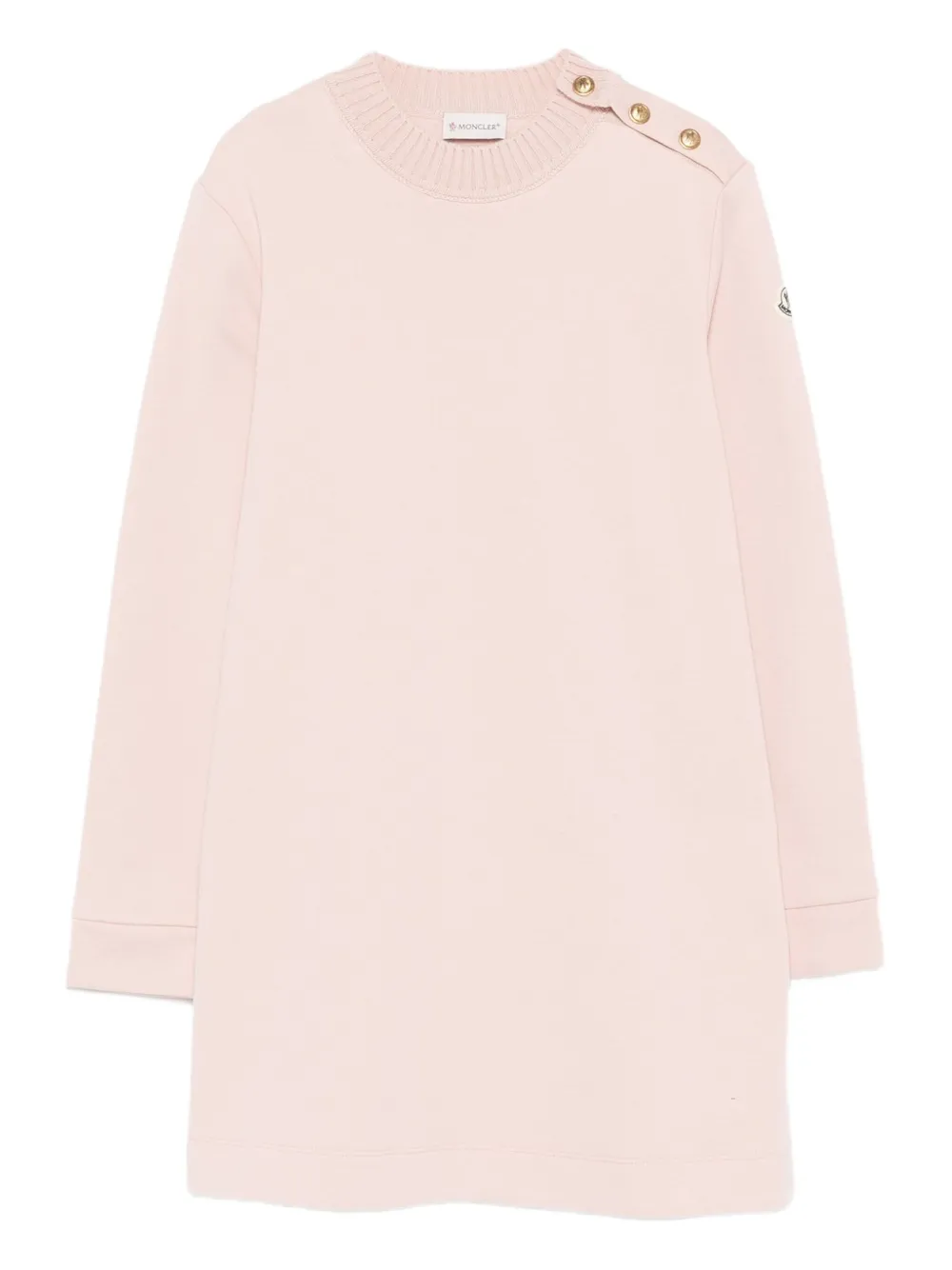 Moncler Enfant logo-patch dress Roze