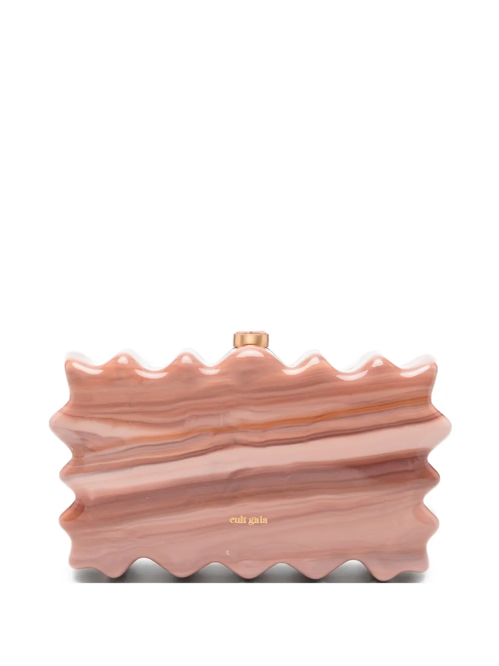Cult Gaia Paloma marble-effect wave clutch | Neutrals | Image 1