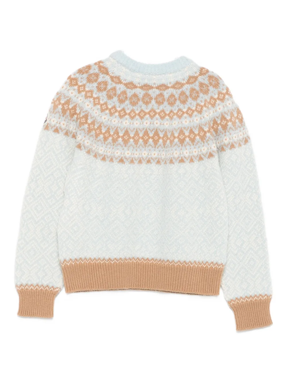 Moncler Enfant Trui met Fair Isle-patroon Blauw