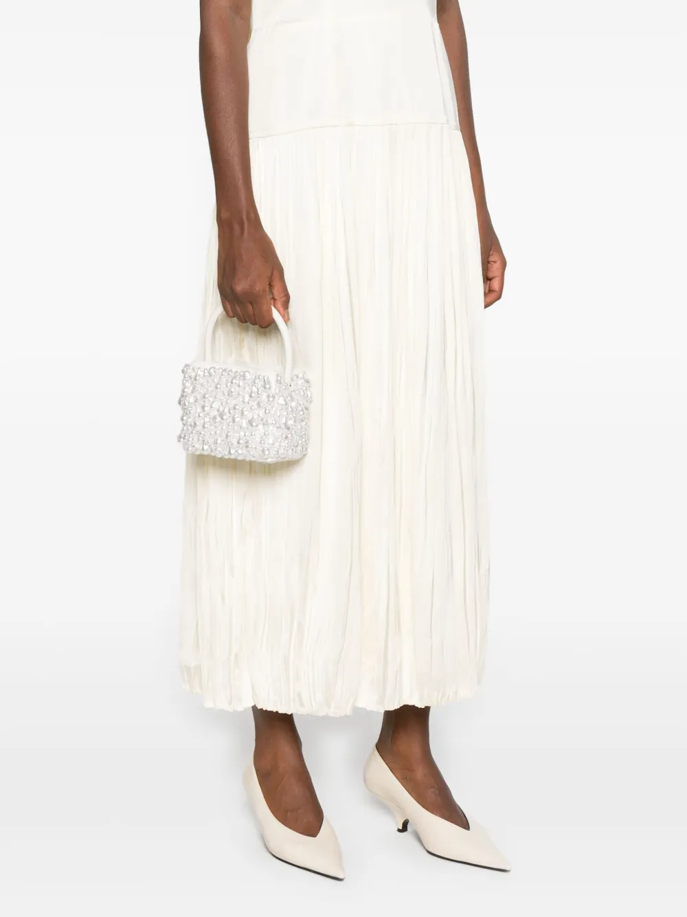 Cult Gaia Solene pearl-embellished top handle bag | Image 2