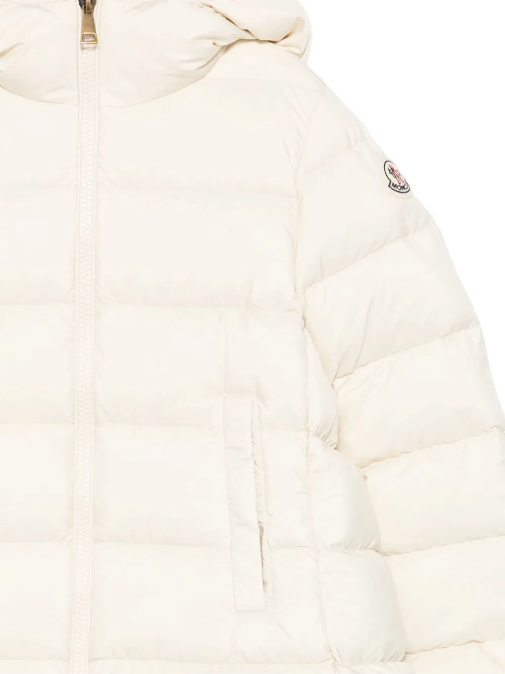 Moncler Enfant Barend hooded puffer coat Beige