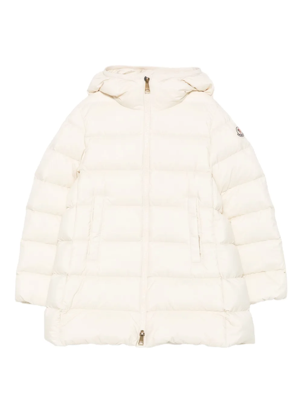 Moncler Enfant Barend hooded puffer coat Beige