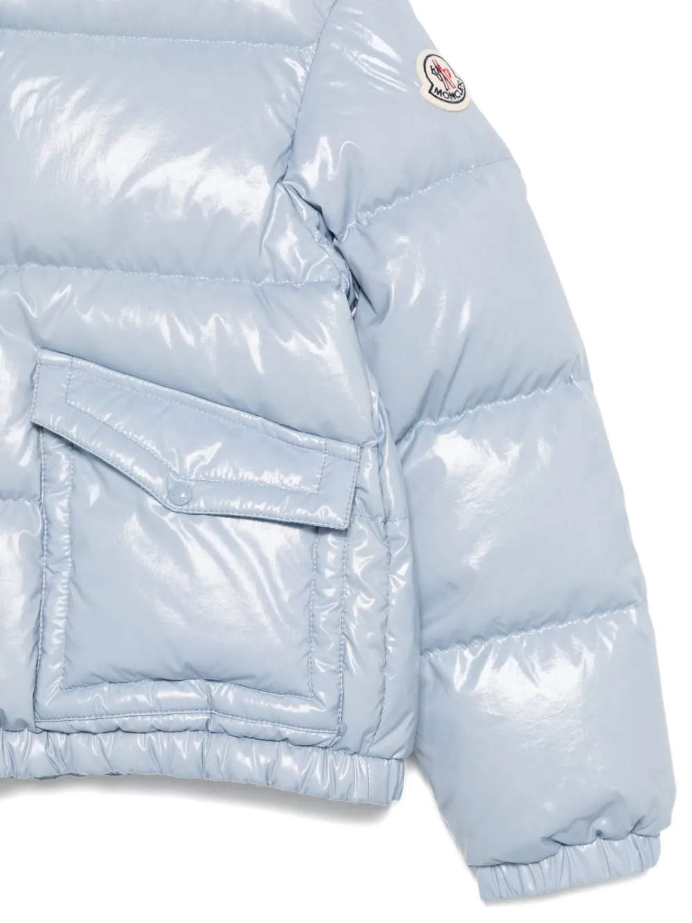Moncler Enfant Puivert gewatteerd jack Blauw