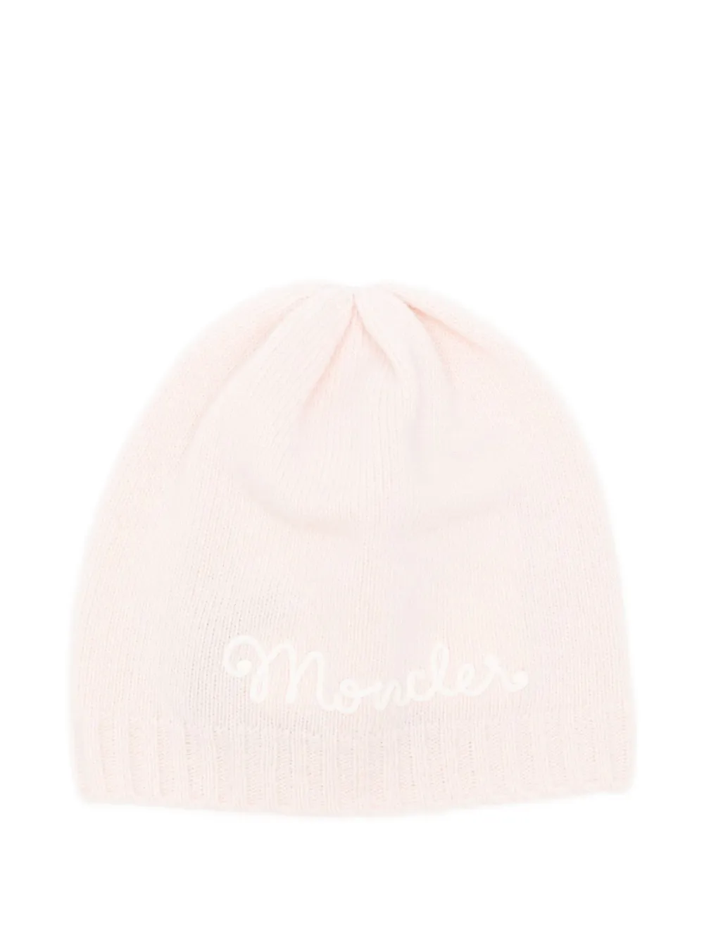 Moncler Enfant Muts met geborduurd logo Roze