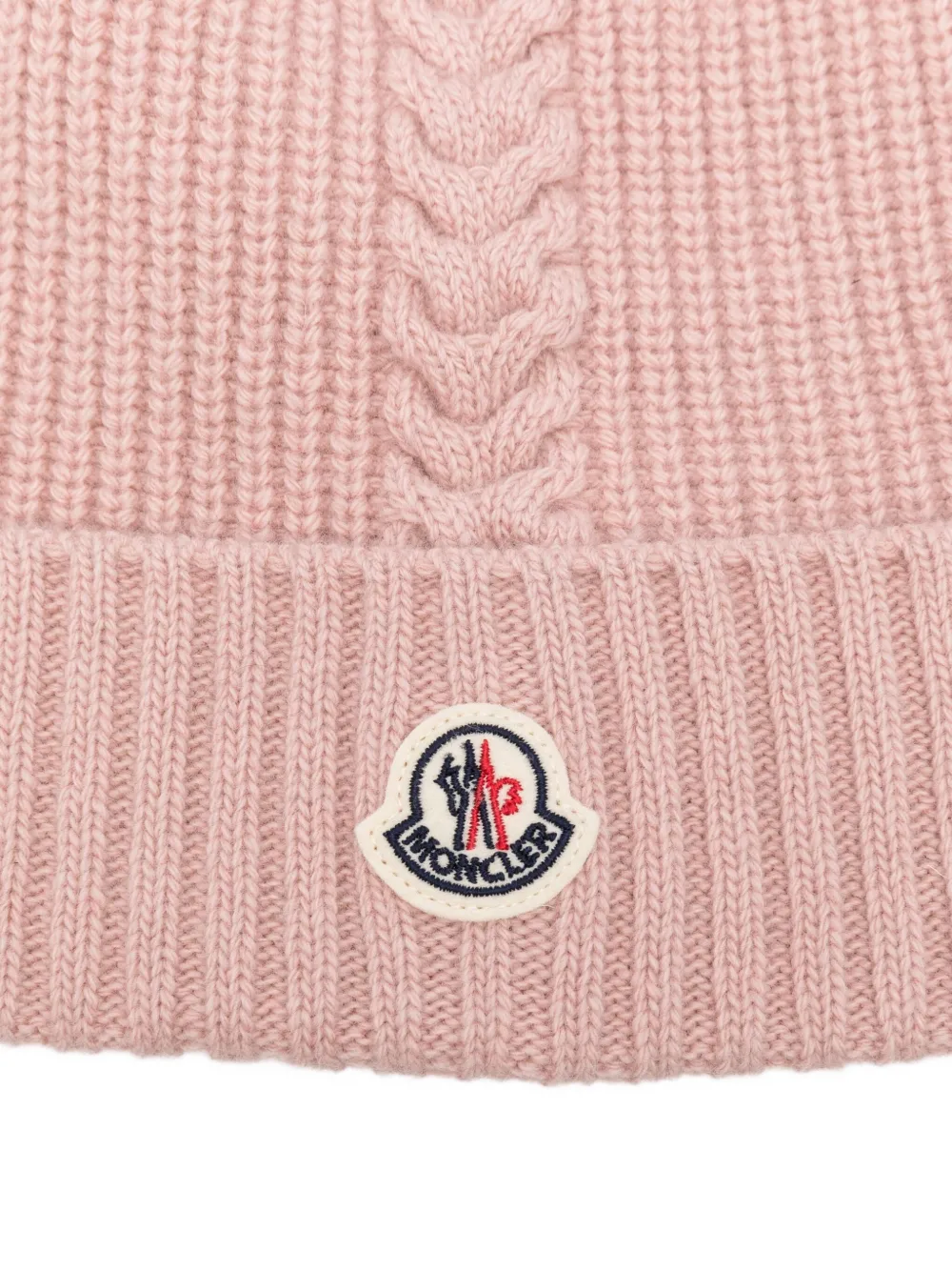 Cable-Knit Pom-Pom Beanie
