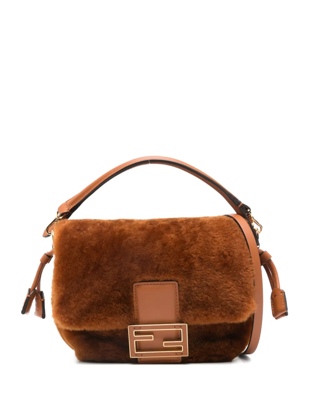 FENDI small Mamma Baguette cross body bag - Marrone