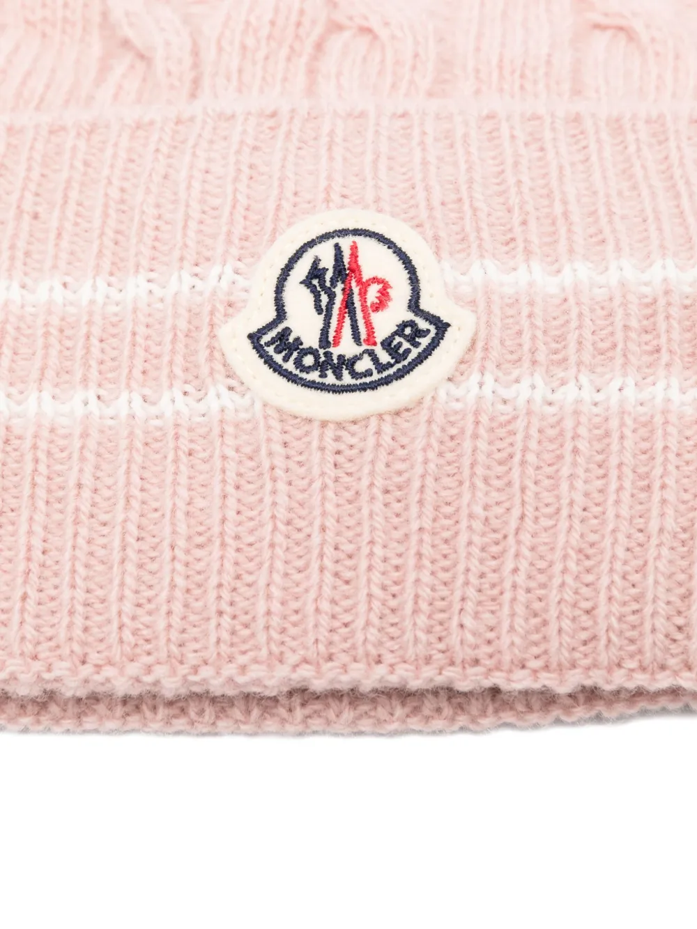 Moncler Enfant cable-knit wool beanie | Teen Knitted Hats | Image 2