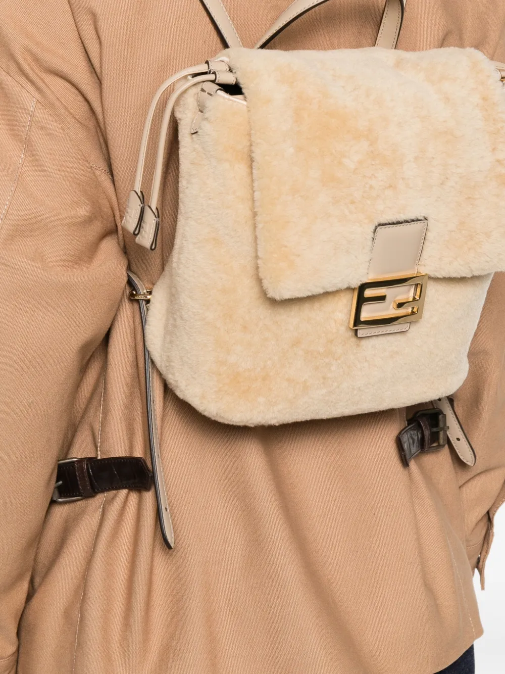 FENDI shearling backpack | Image 2