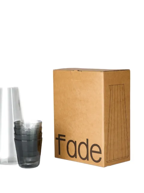 The Conran Shop xStudio Word Fade Carafe tumblers set (11cmx22.5cm)