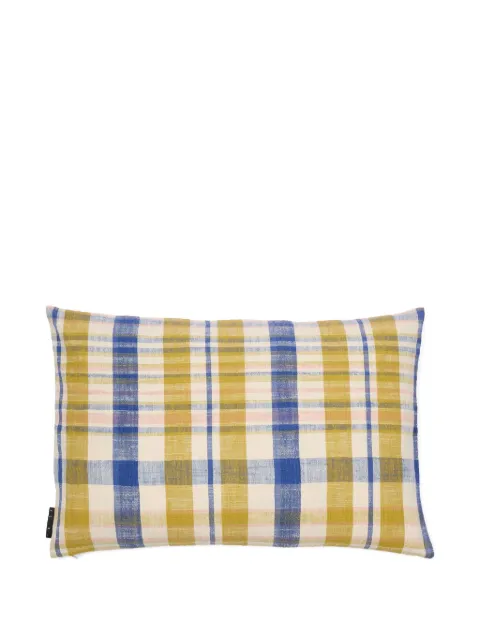 The Conran Shop Marabar checked-pattern cushion