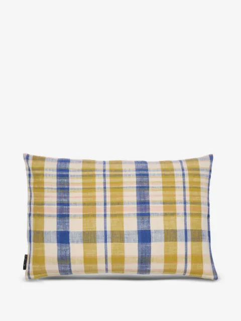 The Conran Shop Marabar checked-pattern cushion