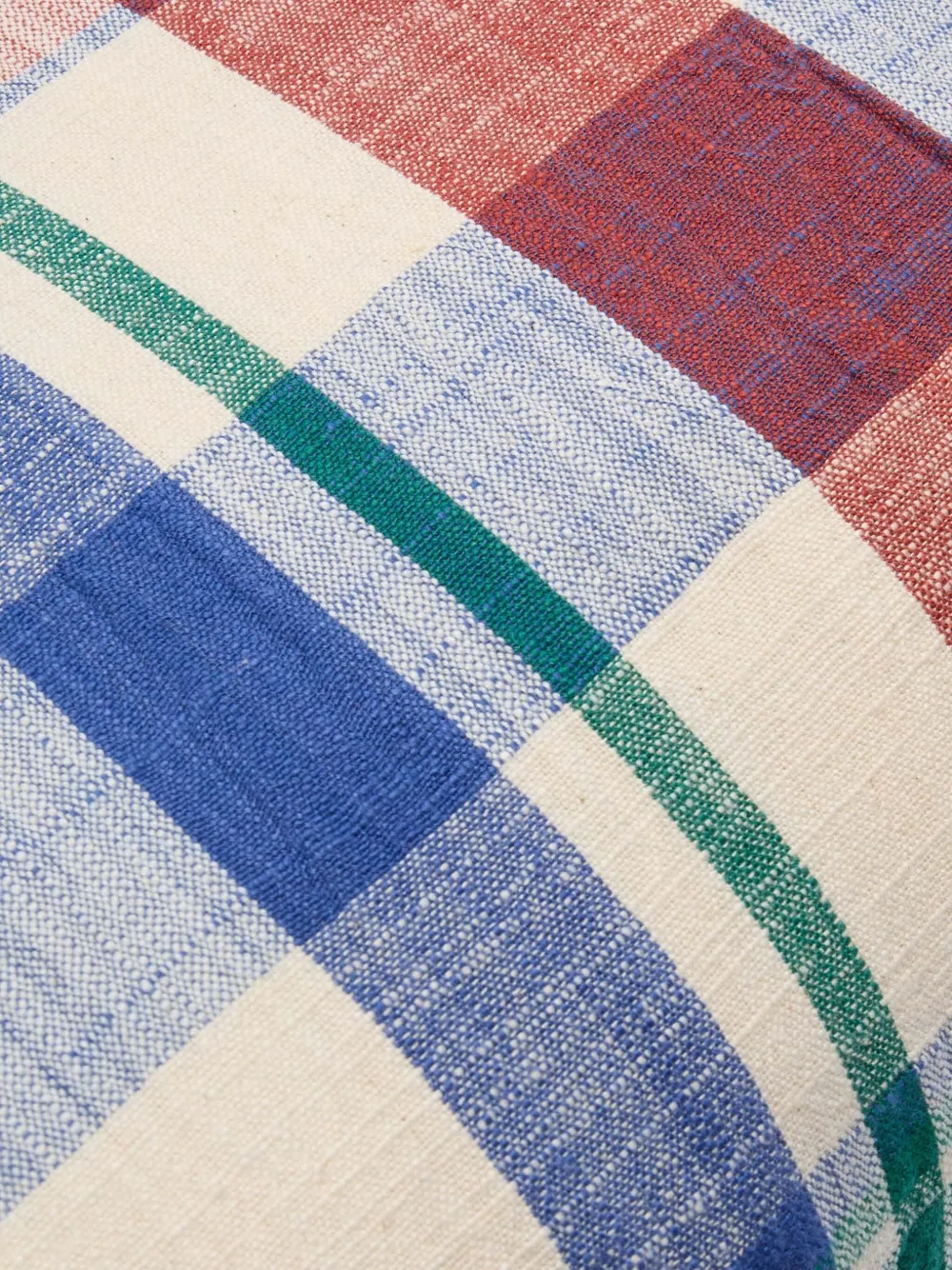  The Conran Shop Marabar Checked-pattern Cushion - Neutrals 
