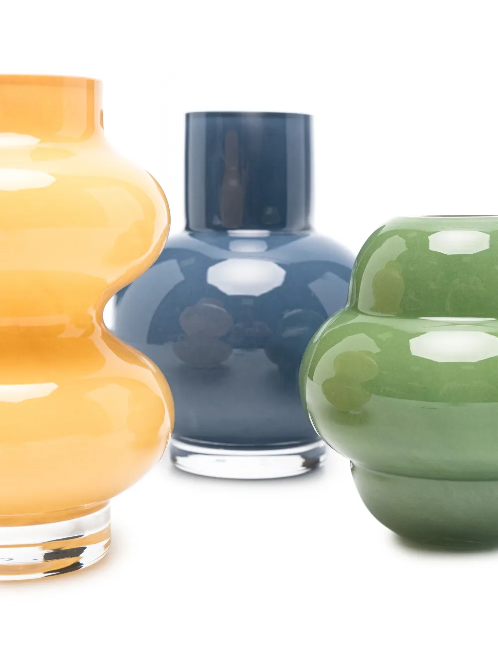  The Conran Shop Form Mini Vases (set Of Three) - Blue 