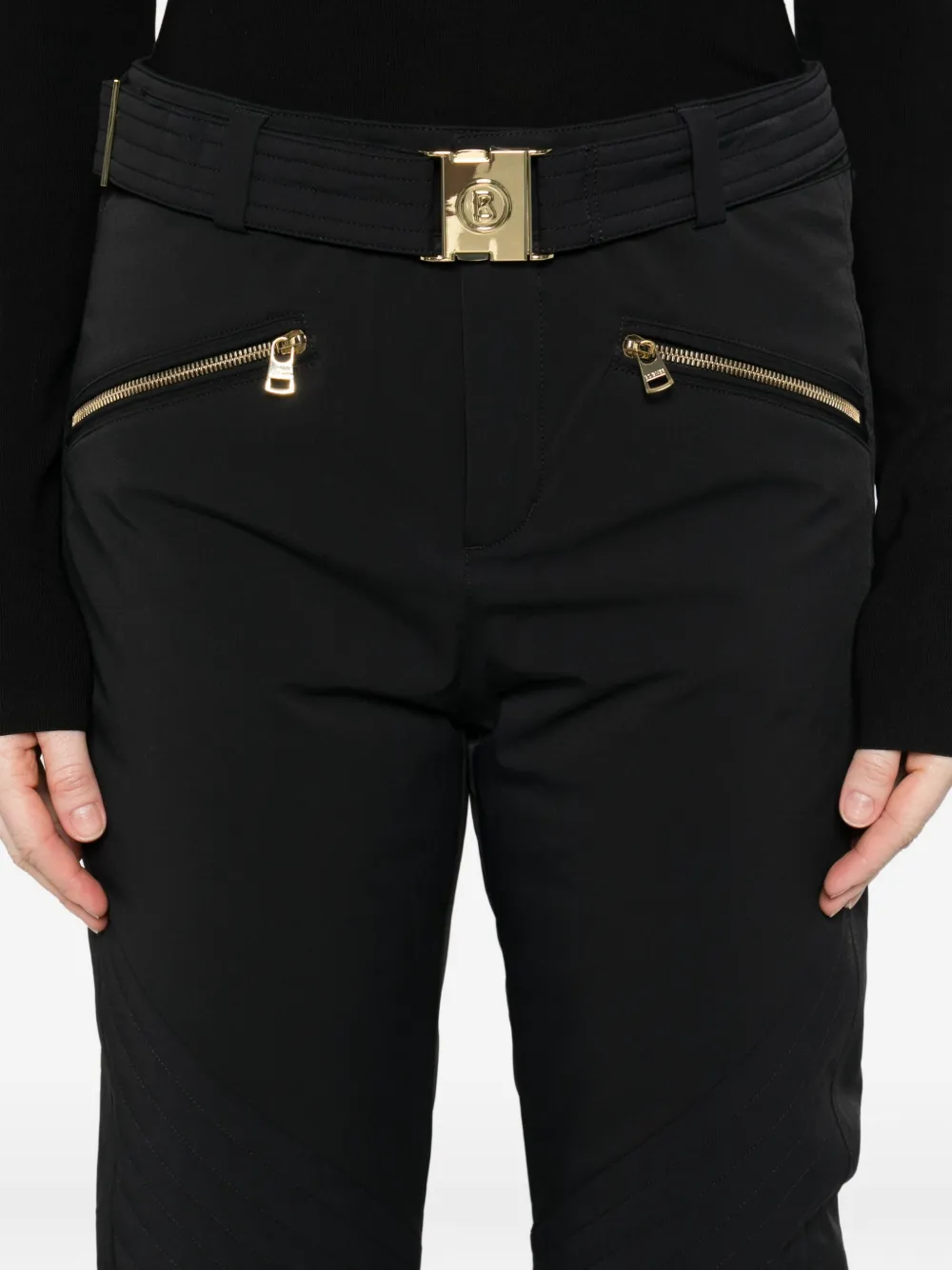 BOGNER Franzi skibroek met ceintuur Zwart