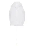 Cara Cara button-up halter top - White