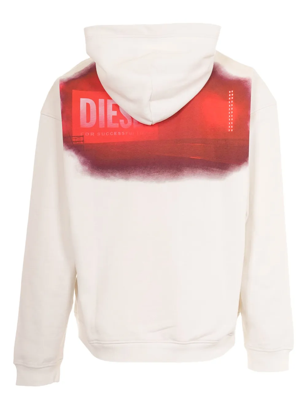 Diesel Hoodie met print Wit