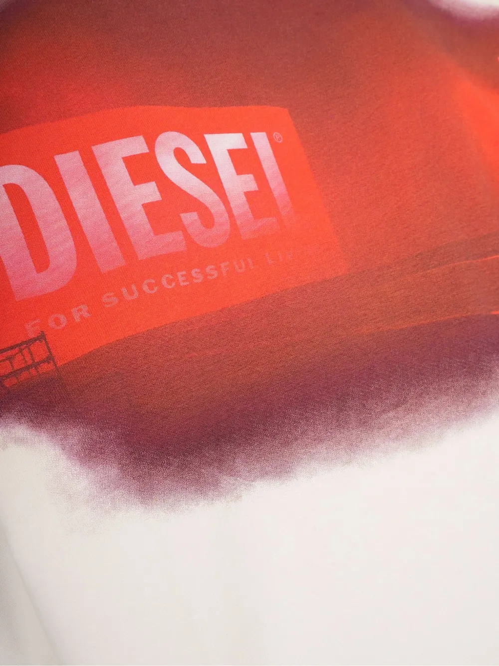 Diesel Hoodie met print Wit
