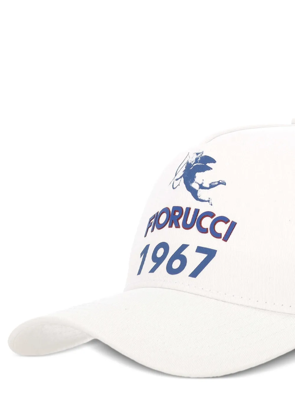 Fiorucci Honkbalpet met geborduurd logo - Wit