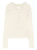 Citizens of Humanity ribbed button-front top - Neutrals