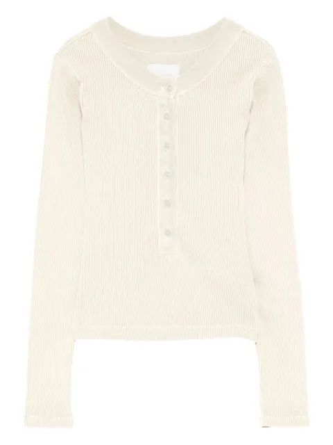 Citizens of Humanity ribbed button-front top