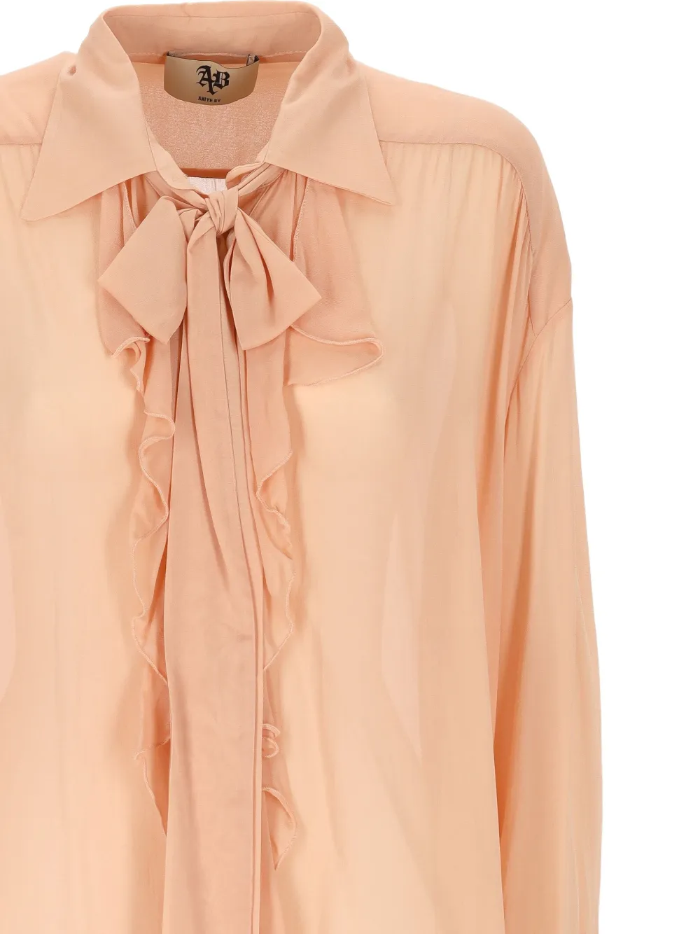 Aniye By Ruffled Bow Blouse In Pink