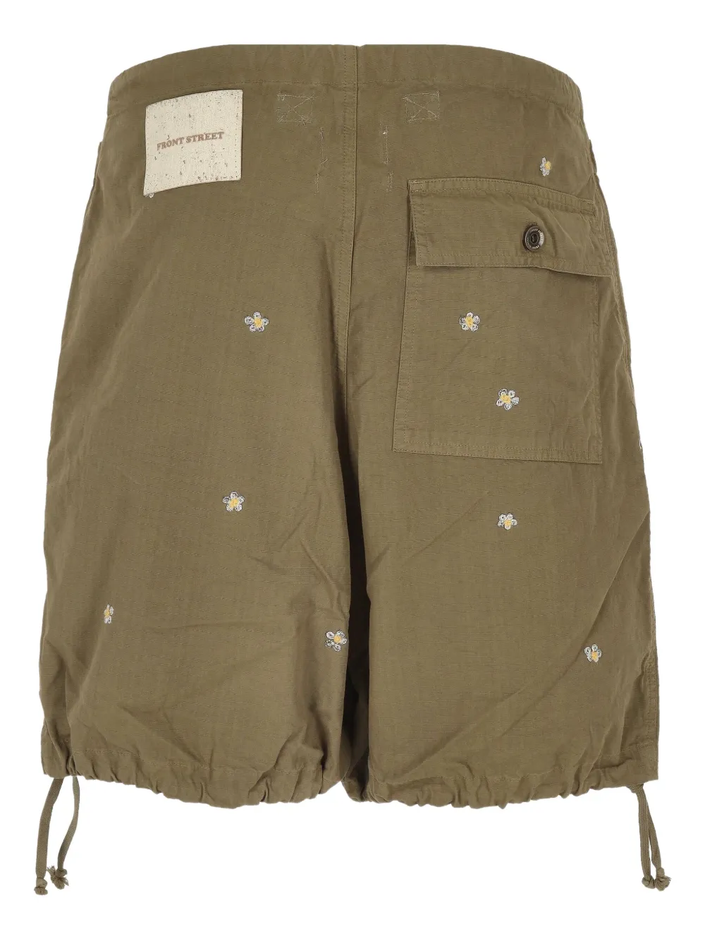 FRONT STREET 8 Cargo shorts met borduurwerk - Groen