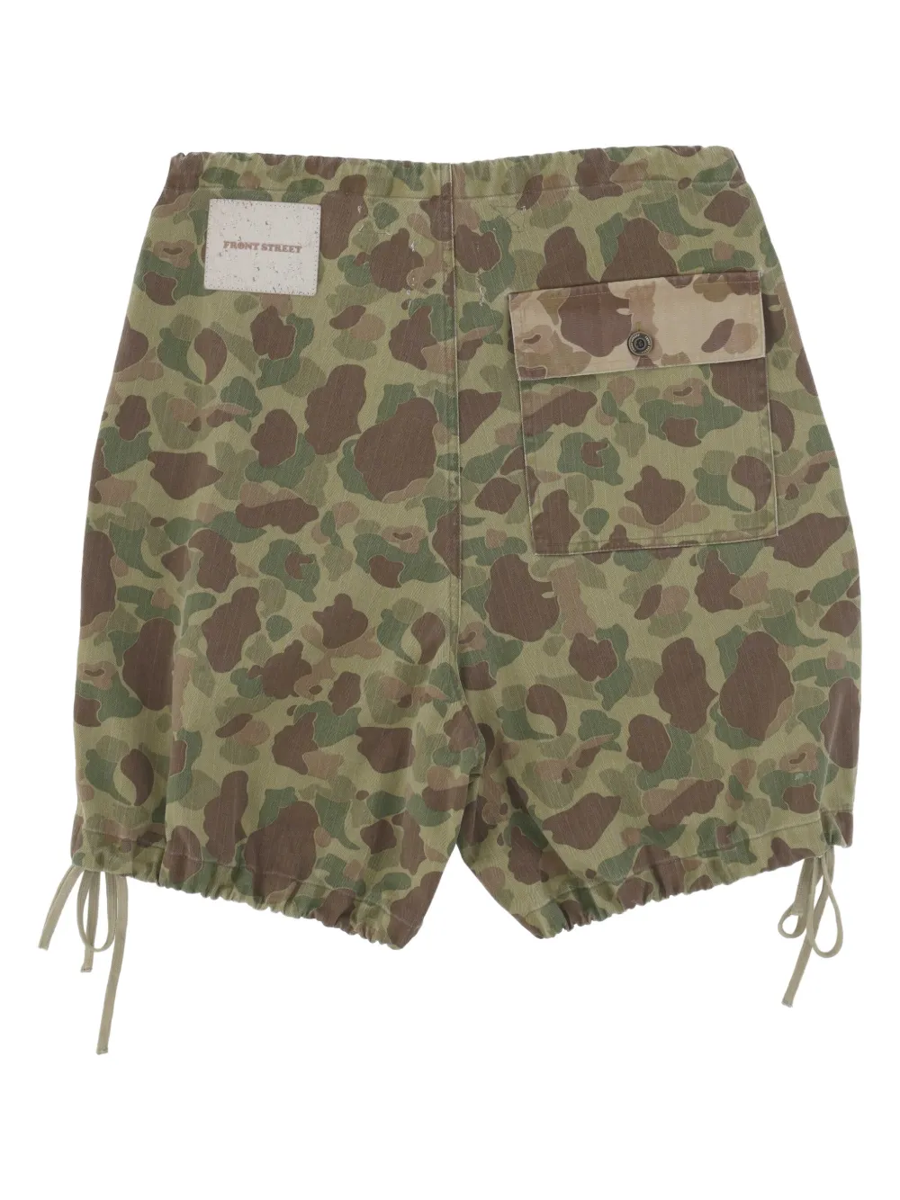 FRONT STREET 8 Shorts met camouflageprint - Groen