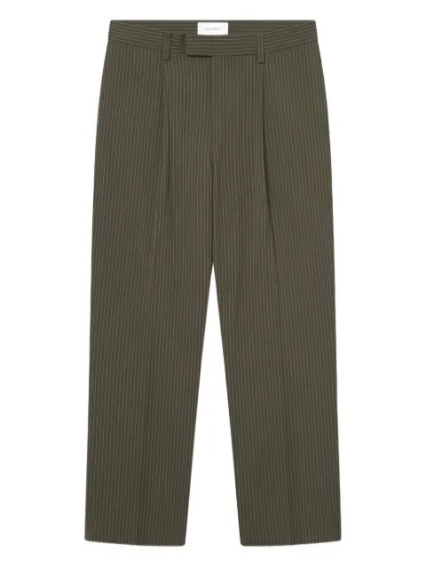 Les Deux pleated-front pinstripe trousers