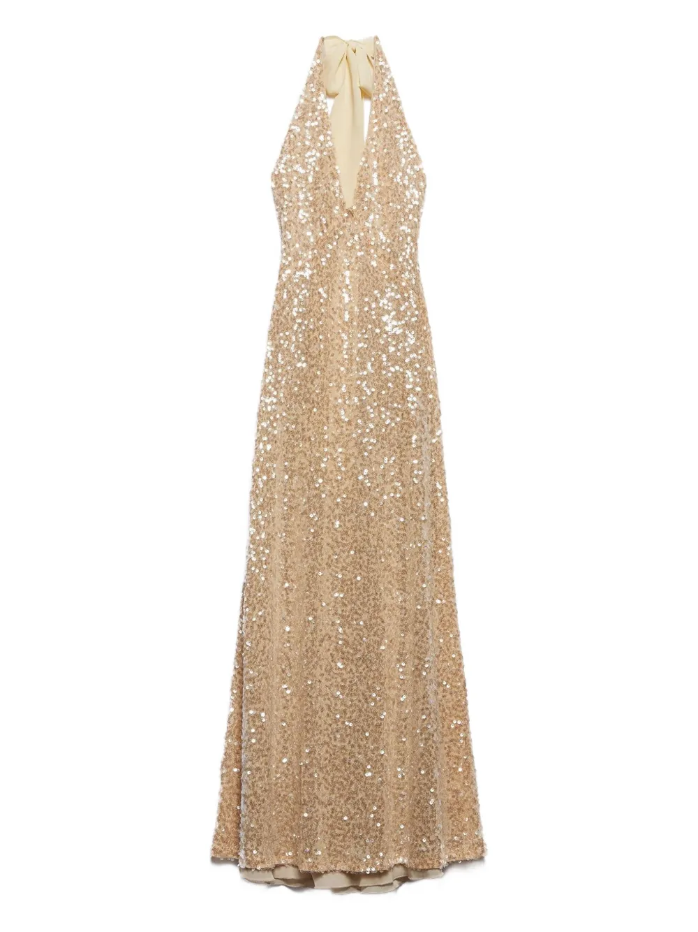 Aniye By halterneck sequin dress Goud