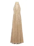 Aniye By halterneck sequin dress - Gold