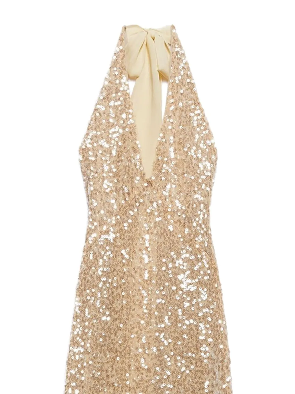 Aniye By halterneck sequin dress Goud