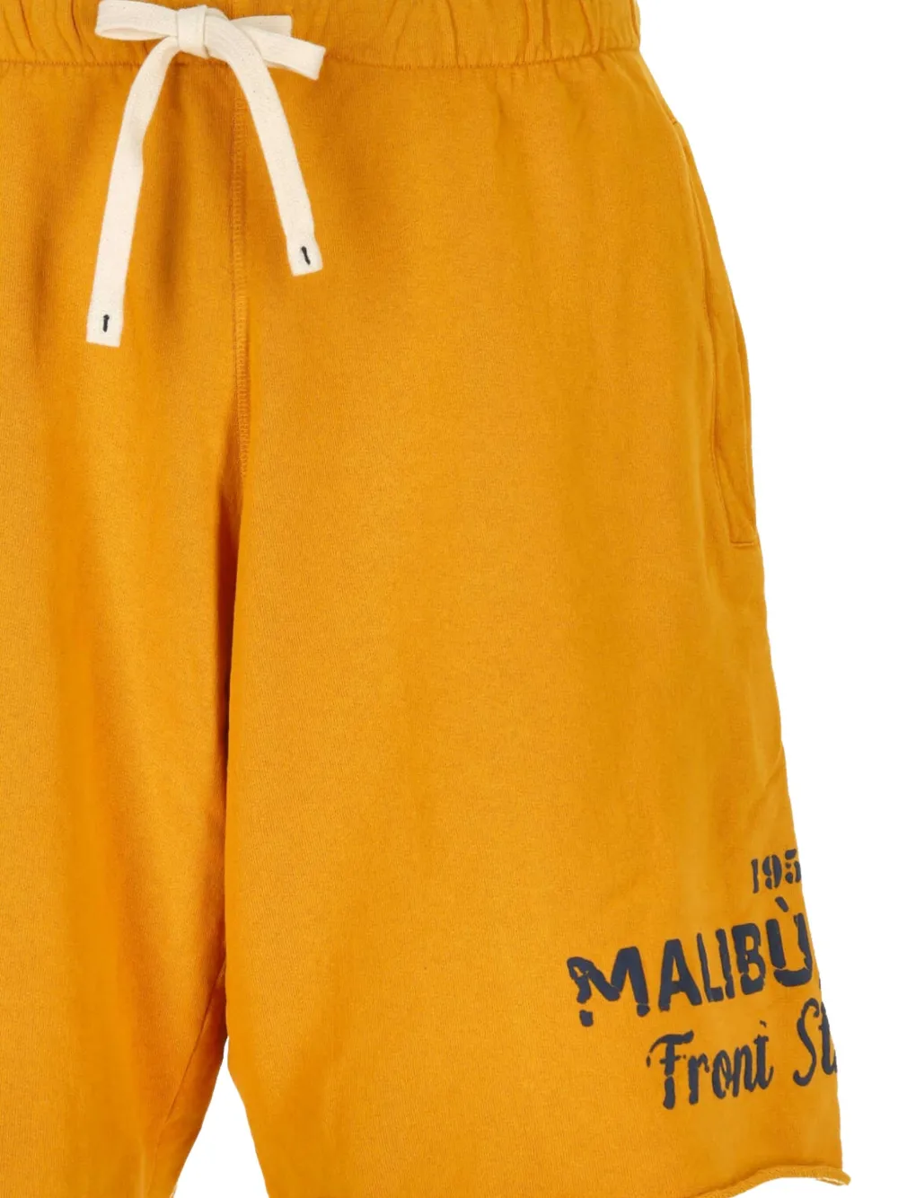 FRONT STREET 8 Shorts met trekkoord en franje afwerking Brown