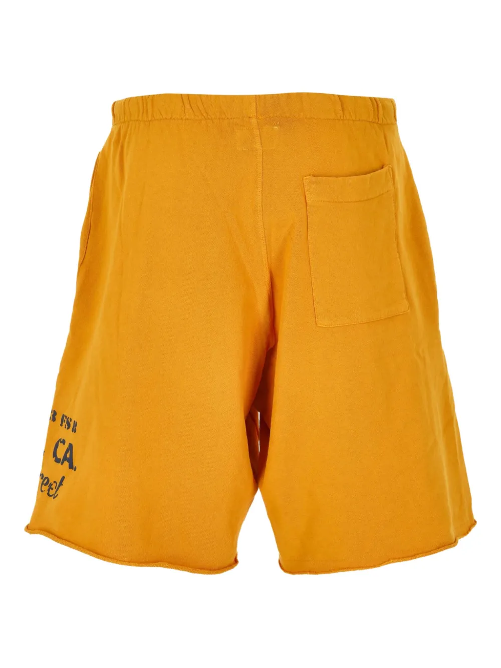 FRONT STREET 8 Shorts met trekkoord en franje afwerking Brown